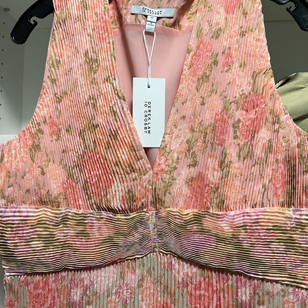 Gorgeous peaches and pinks Derek Lam Crosby dress size 10 never worn!